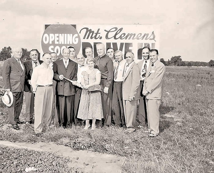 Mt Clemens Drive-In Theatre - Opening Photo (newer photo)